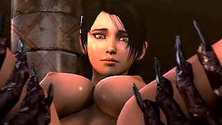 Excitada Tomb Raider é capturado e forçado (Japan Porn Anime)